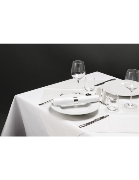 Surnappes blanches Dunisilk Duni 840x840 mm - Lot de 100