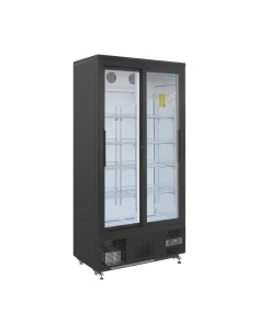 Arrière-bar vertical double porte Polar Série G - 490 L