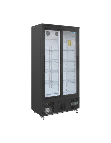Arrière-bar vertical double porte Polar Série G - 490 L