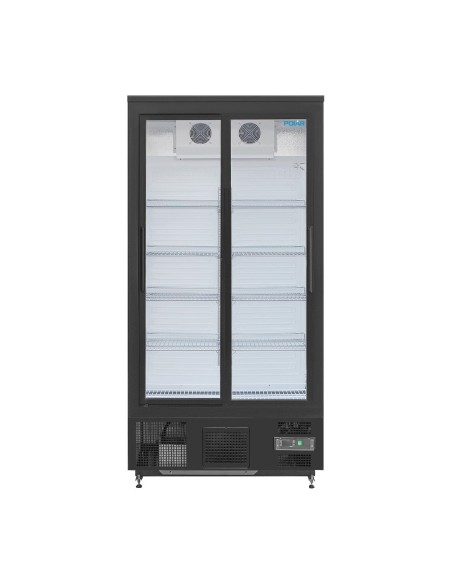 Arrière-bar vertical double porte Polar Série G - 490 L