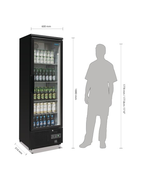 Arrière-bar vertical Polar Série G 307 L - 300 W