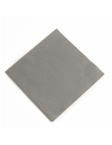 Serviettes déjeuner gris granite 400mm - Duni (lot 750)