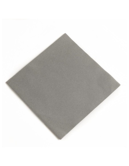 Serviettes déjeuner gris granite 400mm - Duni (lot 750)