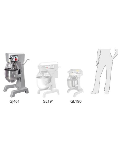 Batteur planétaire Buffalo 29L - 1,5kW, haute capacité