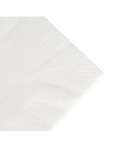 Serviettes déjeuner blanches compostables Duni 400mm - lot 1000 2