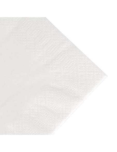 Serviettes déjeuner blanches compostables Duni 400mm - lot 1000