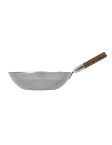 Wok fond plat London Wok 330 mm - Acier doux