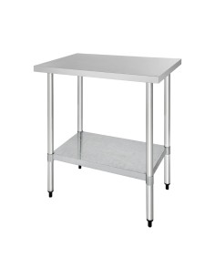 Table centrale en inox Vogue 900x900x700 mm - Hauteur réglable