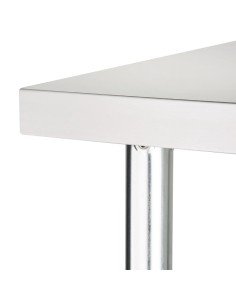 Table centrale en inox Vogue 900x900x700 mm - Hauteur réglable 2