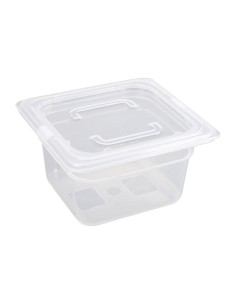 Bac Vogue GN 1/6 1,5 L avec couvercle - lot de 4 2