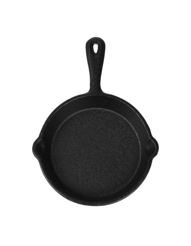 Mini poêle ronde en fonte Olympia 115 mm - Noir