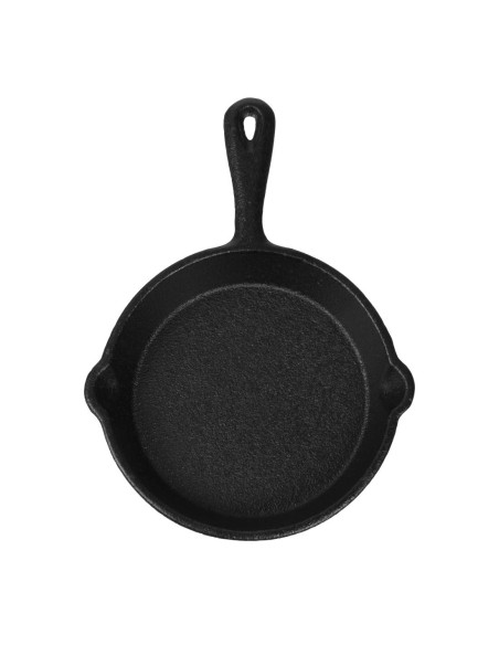 Mini poêle ronde en fonte Olympia 115 mm - Noir