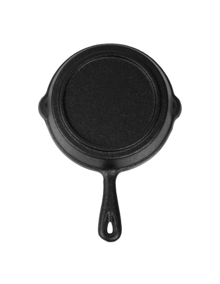 Mini poêle ronde en fonte Olympia 115 mm - Noir
