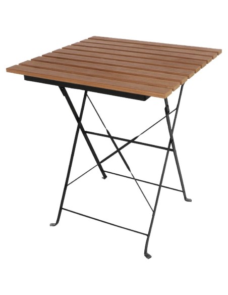 Table bistro carrée Bolero 600 mm - imitation bois