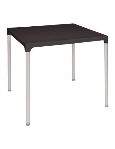 Table carrée Bolero noire 750 mm - Intérieur/extérieur