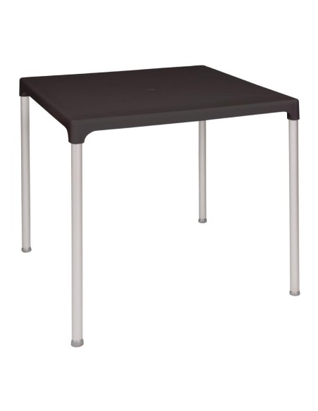 Table carrée Bolero noire 750 mm - Intérieur/extérieur