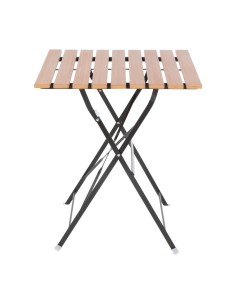Table bistro carrée Bolero 600 mm - imitation bois 2