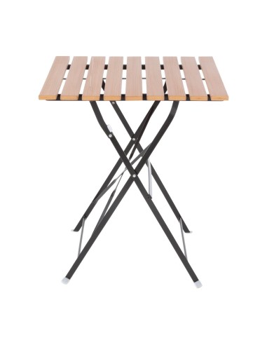 Table bistro carrée Bolero 600 mm - imitation bois