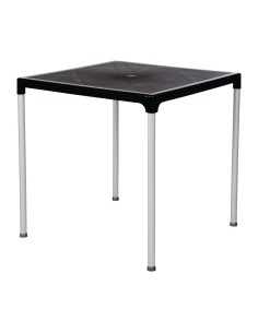 Table carrée Bolero noire 750 mm - Intérieur/extérieur 2