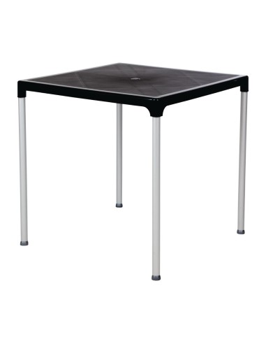 Table carrée Bolero noire 750 mm - Intérieur/extérieur
