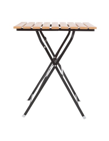 Table bistro carrée Bolero 600 mm - imitation bois