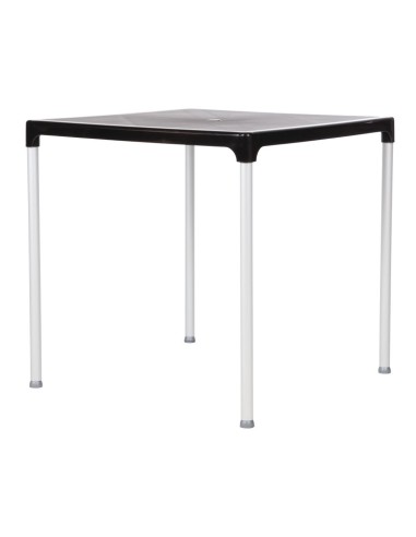 Table carrée Bolero noire 750 mm - Intérieur/extérieur