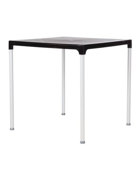 Table carrée Bolero noire 750 mm - Intérieur/extérieur