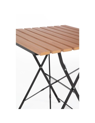 Table bistro carrée Bolero 600 mm - imitation bois