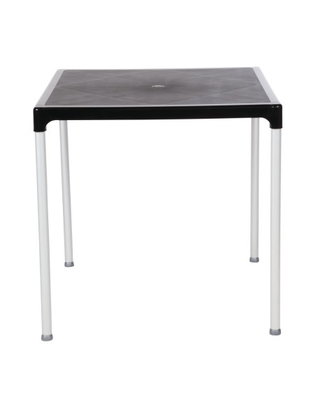 Table carrée Bolero noire 750 mm - Intérieur/extérieur
