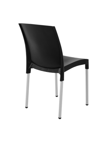 Chaises bistro empilables Bolero noires - lot de 4