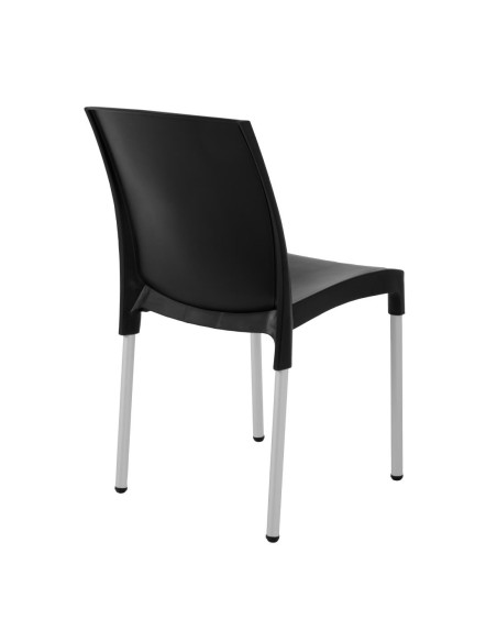 Chaises bistro empilables Bolero noires - lot de 4