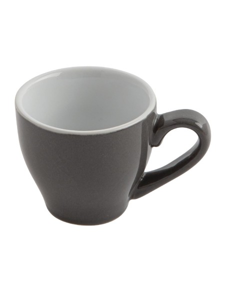 Tasses à espresso Olympia Café grises 100 ml - Lot de 12