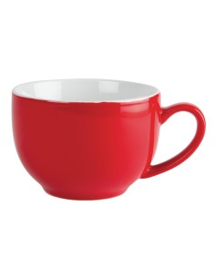 Tasses à cappuccino Olympia Café rouges 340 ml - Lot de 12