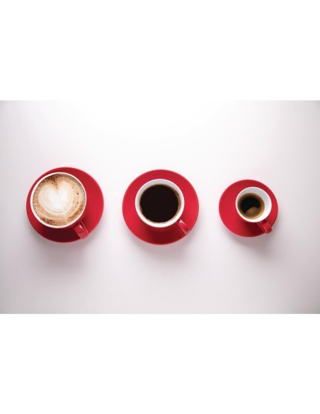 Tasses à café Olympia rouges 228 ml - Lot de 12