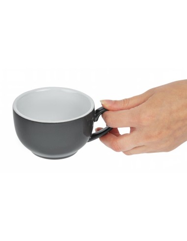 Tasse à café Olympia gris 228 ml - Lot de 12