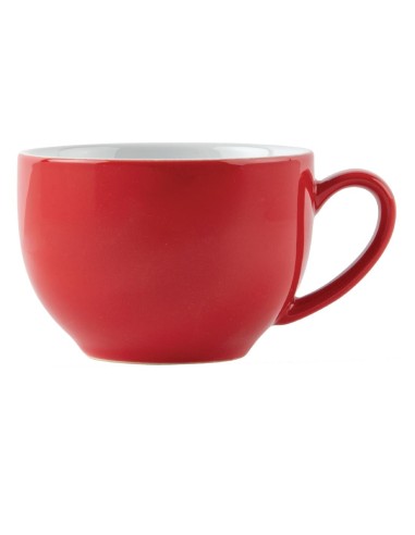 Tasses à cappuccino Olympia Café rouges 340 ml - Lot de 12