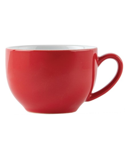 Tasses à cappuccino Olympia Café rouges 340 ml - Lot de 12