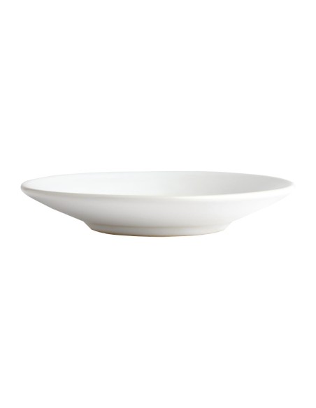 Soucoupe blanche pour tasse espresso Olympia - lot de 12
