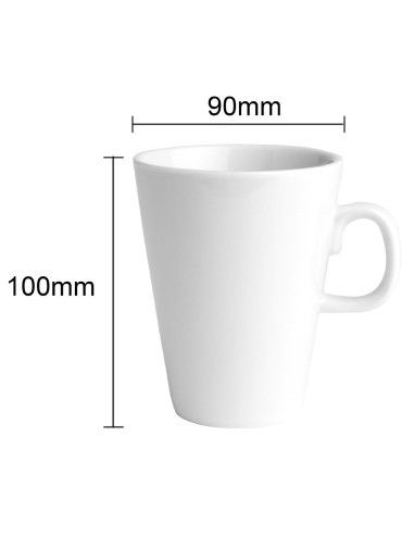 Mugs Olympia Athena 300 ml - Lot de 12 | Porcelaine vitrifiée