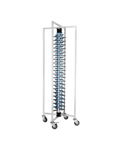 Porte-assiettes mobile Vogue 84 assiettes - inox