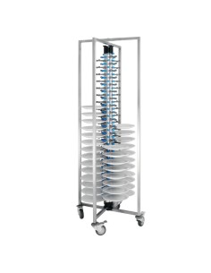Porte-assiettes mobile Vogue 84 assiettes - inox 2