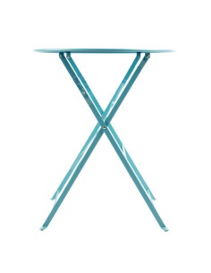 Table ronde pliable Bolero bleu turquoise 595mm 2