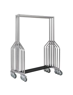 Portant à vêtements professionnel en Z Bolero - 260 kg 2