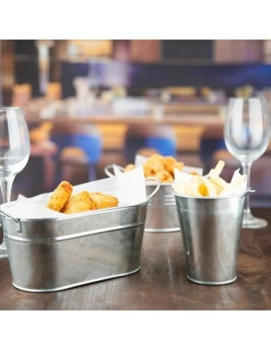 Seau rond en acier galvanisé Olympia