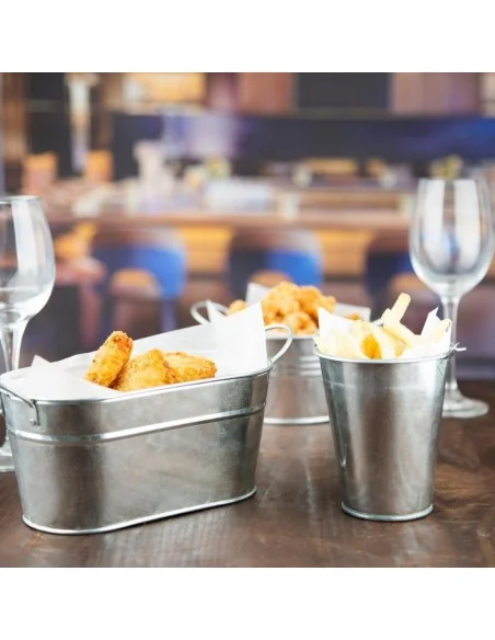 Seau rond en acier galvanisé Olympia