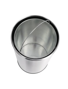 Poubelle dome inox ouverte Bolero 40L - robuste et finition mate 2