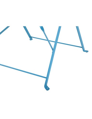 Table de terrasse carrée Bolero bleu turquoise 600mm - Légère et pliable