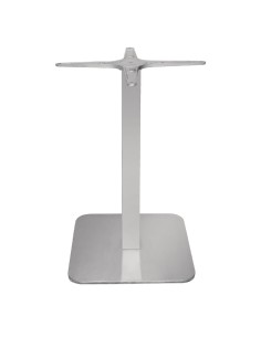 Pied de table carré Bolero en inox 304 - 680 mm