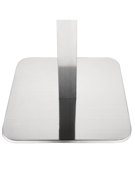 Pied de table carré Bolero en inox 304 - 680 mm