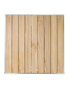Table bistro carrée Bolero 600mm - bois et aluminium 2